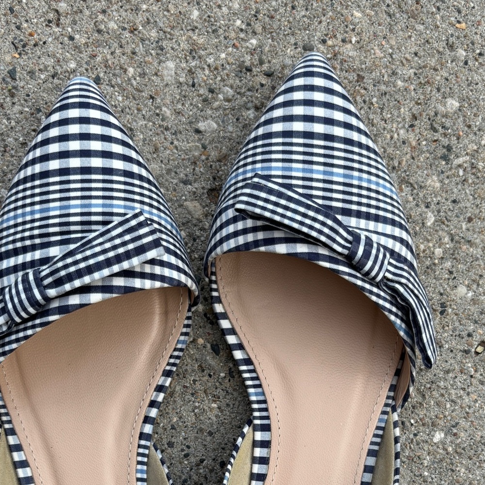 J. Crew d’Orsay plaid bow flats